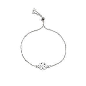 silver pull chain lotus flower